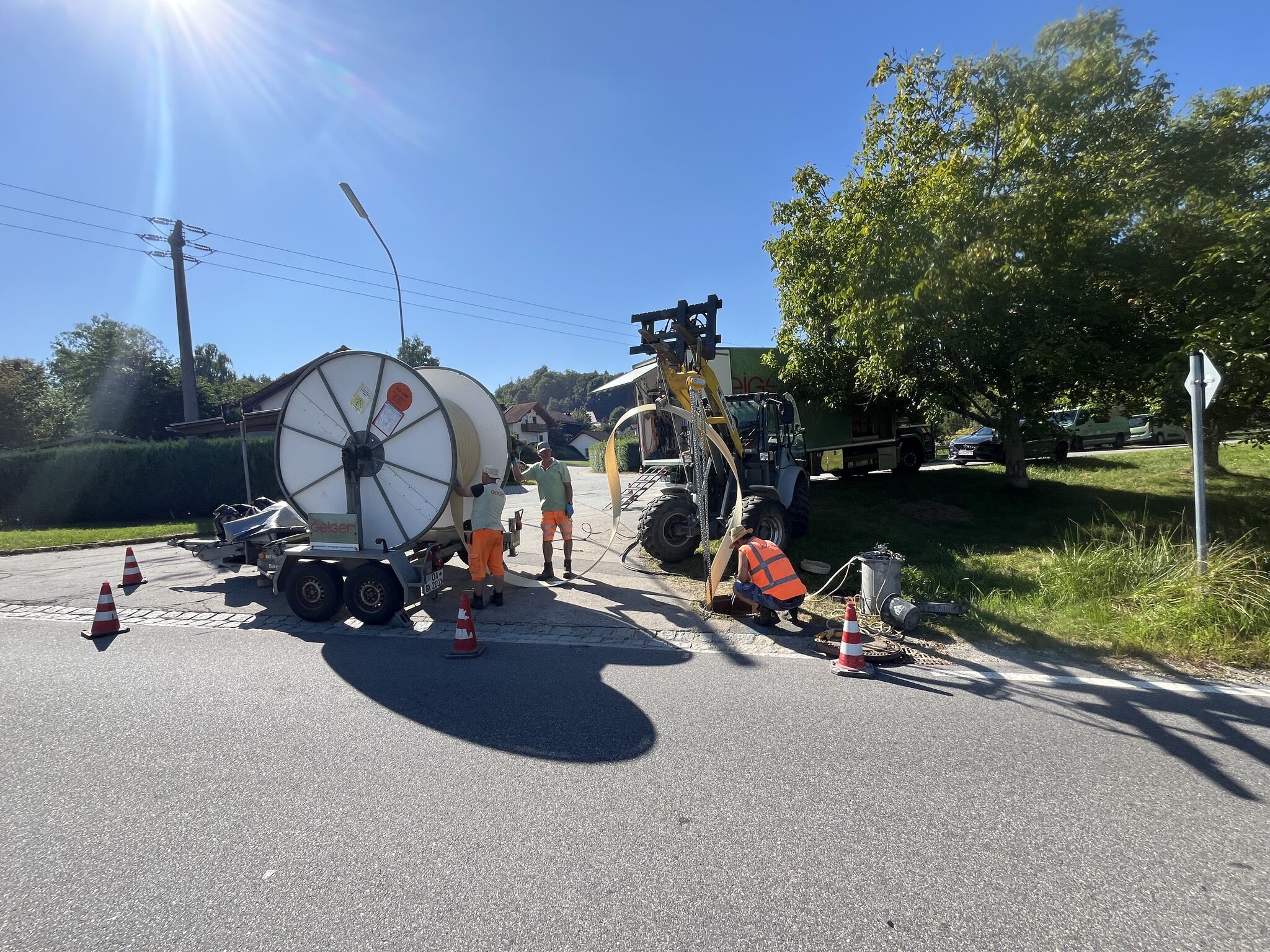 Kanalsanierung mittels Wickelrohrverfahren