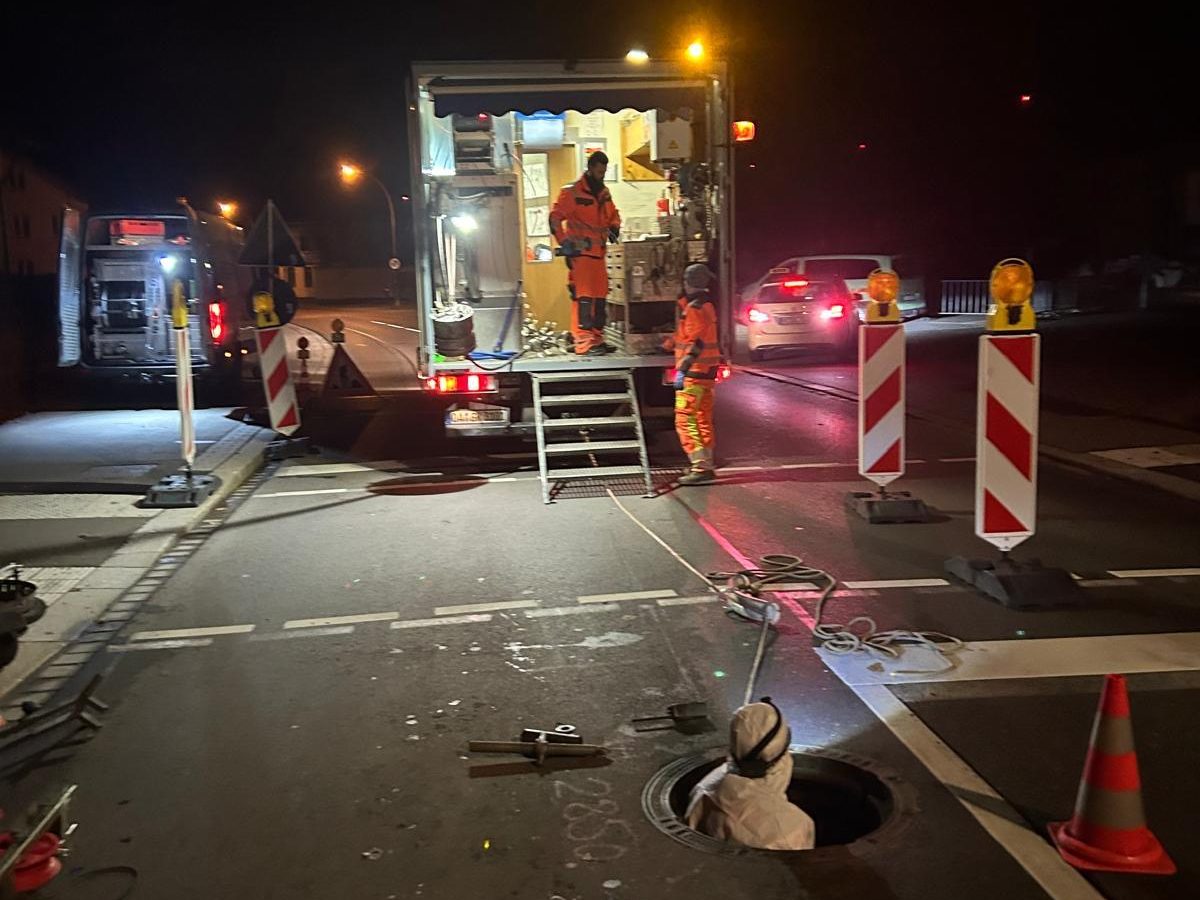 Nachtbaustelle im Immenstadt